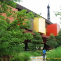 Colourful architecture of the Quai Branly Museum